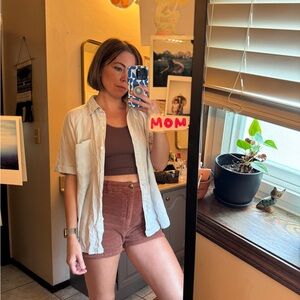 Wilfred Free Button Down Short Sleeve Top